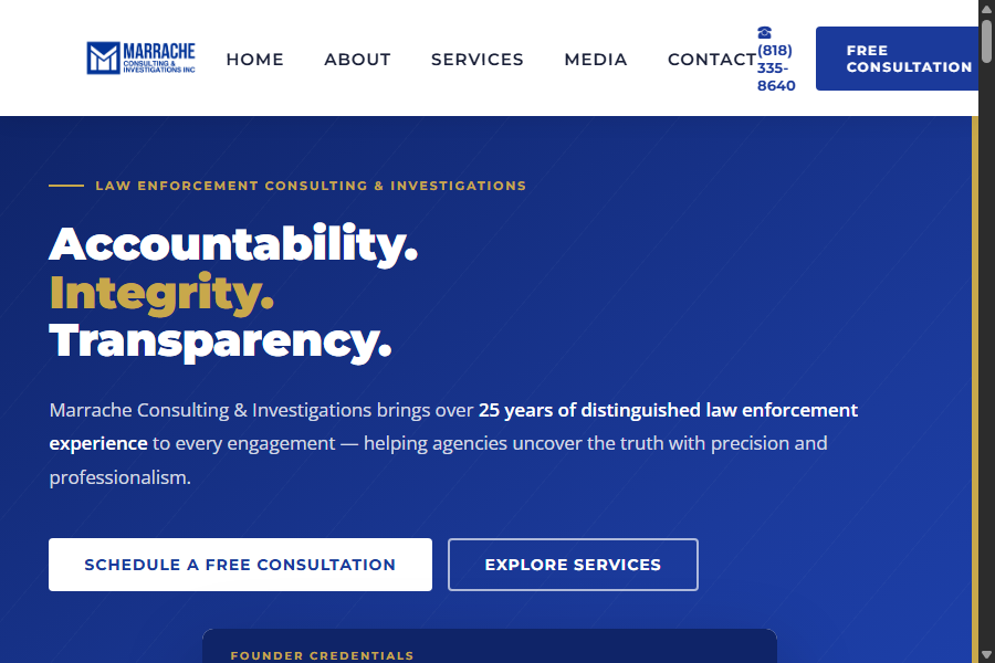 Marrache Consulting website screenshot